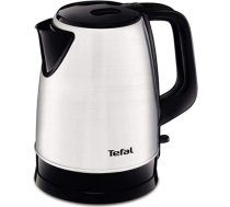 Tefal Wasserkocher KI150D | 1,7 litra | 2400 Watt | Kabellos | 360° Sockel | Herausnehmbarer Antikalkfilter | Edelstahl/ Schwarz