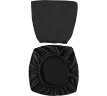 VOSAREA Black Office Chair Covers Stretch Datorgalds Datorgalds Krēsls Aizsargs Protector Noņemams Mazgājams Krēsls spilvens Protector