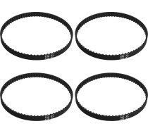 Pack of 4 150XL037 Timing Belt Replacement Rubber Drive Belt 75 Teeth Black Timing Belt Accessories for Inprinters Sanders Packaging Machines