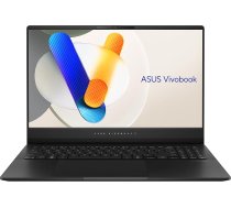 ASUS Vivobook S 15 OLED klēpjdators | 15,6 collu 2,8k WQHD+ 120 Hz/0,2 ms 16:9 OLED displejs | Intel Core Ultra 5 125H | 16 GB RAM | 512 GB SSD | Intel Arc | Windows 11 | QWERTZ tastatūra | Neitrāli melns