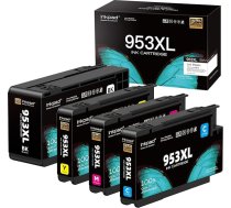 iNKPAD 953XL tintes kasetne 953XL savietojamai kasetnei HP OfficeJet Pro 7740/7720/7730 HP OfficeJet Pro 8730/8210/8710/8715/8725/8720/8725/8728 (daudzkrāsaina, 4 gab.)