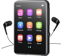 32 GB MP3 atskaņotājs Bluetooth 5.0, HiFi bezzaudējumu skaņas mūzikas atskaņotājs ar skaļruni, balss ierakstītājs, FM radio, 2,4 collu skārienjūtīgais ekrāns, metāla korpuss MP3, atbalsta līdz 128 GB
