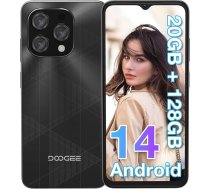 DOOGEE N55 Plus (20GB + 128GB) viedtālrunis bez līguma Android 14 6,56 collu HD+ IPS Octa Core Hndy bez līguma, 5150 mAh, 13MP + 8MP, Dual SIM 4G mobilais tālrunis Cheap 5G WiFi Simlock-free