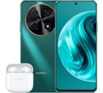 HUAWEI nova 12i viedtālrunis, 108 MP augstas izšķirtspējas fotogrāfijas, 40 W uzlāde, 5000 mAh akumulators, 6,7 collu AOD displejs, 8 GB + 128 GB, EMUI 14, LTE, Green + FreeBuds SE 2