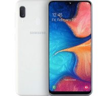 Samsung Galaxy A20e viedtālrunis (14,7 cm (5,8 collas), 32 GB iekšējā atmiņa, 3 GB RAM, Dual SIM, zils) - vācu versija, balts