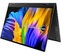 Asus Zenbook 14 Flip OLED Convertible klēpjdators | 14 collu WQXGA+ 16:10 OLED displejs | AMD Ryzen 9 5900HX | 16 GB RAM | 512 GB SSD | AMD Radeon | Windows 11 | QWERTZ tastatūra | Jade Black | Skārienekrāns