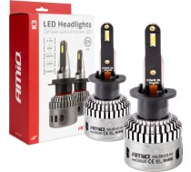 LED automašīnu spuldzes sērija k3 h1 12v 6000k canbus amio-03680