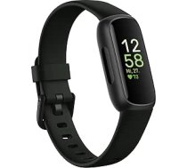 Google Fitbit Inspire 3 — veselības un fitnesa izsekotājs sievietes/vīrieši — sirdsdarbības monitors, stresa pārvaldība, miega analīze un akumulatora darbības laiks līdz 10 dienām — fitnesa pulkstenis ir savietojams ar Android/iOS