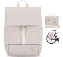 Johnny Urban velosipēdu somas Pannier Rack sievietēm un vīriešiem bēšs - Mika Bike - 2 vienā velosomu mugursoma un Pannier bagāžnieka soma aizmugurē - ūdeni atgrūdoša