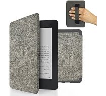 MyGadget filca futrālis Amazon Kindle Paperwhite 10. paaudzei (2018. gada modelis — PQ94WIF — 6 collas) ar rokas siksnu un automātiskās miega/modināšanas funkciju — gaiši pelēks