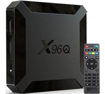 Retoo X96Q HD 4K Android 8.1 Smart TV Box ar HDMI 2.0, WiFi, LAN, 16 GB un tālvadības pulti, Ultra HD straumēšanas multivides atskaņotāju 1080p, Chromecast, Netflix, Google Play, YouTube, Disney+, Black ANEB09VGWJ4RPT