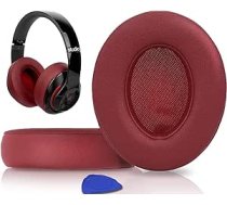 SoloWIT® profesionālie nomaiņas ausu spilventiņi priekš Beats Studio 2 un Studio 3 bezvadu un vadu austiņas uz ausīm ar mīkstu proteīna ādu, trokšņu izolācijas atmiņas putām ANEB07W94DW1TT