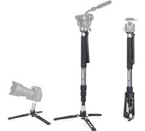 Oglekļa šķiedras video monopods INNOREL VM75CK Profesionāls monopods, noņemams daudzfunkcionāls ceļojumu statīvs, kas paredzēts DSLR kameras teleskopa videokamerai, maksimālā slodze 10 kg (tikai monopods)