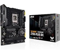 ASUS TUF Gaming Z790-Plus D4 mātesplates ligzda Intel LGA1700 (ATX, PCIe 5.0, DDR4 atmiņa, 4x M.2, HDMI, DisplayPort, WiFi 6, Aura Sync) ANEB0BH95QL3LT