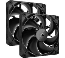 CORSAIR iCUE LINK RX140 140 mm PWM ventilators ar iCUE LINK sistēmas rumbu - magnētiskais kupola gultnis - dubultā pakotne - melns