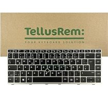 TellusRem nomaiņas tastatūras vācu fona apgaismojums priekš HP 840 G5, 840 G6, 745 G5, 745 G6, ZBook 14u G5, 14u G6