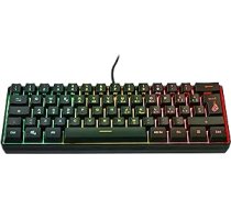 SureFire Kingpin X1 60% spēļu itāļu tastatūra, spēļu multivides tastatūra maza un mobilā, RGB tastatūra ar apgaismojumu, 25 pretspoguļatslēgas, itāļu izkārtojums QWERTY