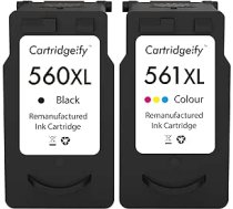 Cartridgeify 560XL 561XL printeru kasetnes, kas saderīgas ar Canon PG-560 CL-561 XL kasetnēm Multipack for Pixma TS5350 TS7450 TS7451 TS5351 TS5352 TS5353 ANEB0989PFG4VT