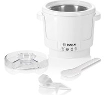 Bosch Eisbereiter MUZ5EB2, 550ml, selbstgemachtes Eis, Sorbet und Frozen Yoghurt, weiß, passend für Küchenmaschine Serie 4