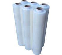 6 ruļļi Stretch plēves caurspīdīgas 300 m 23 manas palešu plēves 3 kg ietīšanas plēves