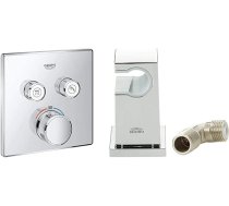 GROHE Grohtherm Smartcontrol | Dušas un dušas sistēmas - termostats | ar 2 patērētājiem | 29124000 + Grohe Euphoria Cube | Piederumi - Sienas savienojuma leņķis | 1/2 collas | 26370000