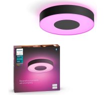 Philips Hue White & Col. Amb. Xamento griestu gaisma, melna, 16 miljoni krāsu, ar iespēju regulēt aptumšošanu, vadāma ar lietotni, saderīga ar Amazon Alexa (Echo, Echo Dot)