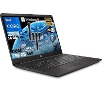 HP i5 250 G7 klēpjdators Displejs 39,6 cm (15,6 collu) Intel Quad Core i5-8265U 1,6 GHz līdz 3,9 GHz / RAM 4 GB DDR4 / HD 500 GB / VGA INTEL HD 620 / HDMI Dvd Rw Wifi Bluetooth / Windows 10 pro / Open Office HP I5 RAM. 8 GB M2 W10 BM.