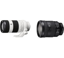 Sony FE 70-200mm f/4G OSS | Pilna kadra, telefoto tālummaiņas objektīvs (SEL70200G) un Sony FE 24-105mm f/4G OSS | Pilna kadra, standarta tālummaiņas objektīvs (SEL24105G)