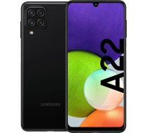 Samsung Galaxy A22 viedtālrunis, bez līguma, 6,4 collas, 128 GB, Android mobilais tālrunis, melns