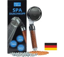 Spa dušas galva ar mamir dušu; Rokas duša ar filtra funkciju; Zen duša; 344 ūdens atveres; 200% lielāks ūdens spiediens; 35% ūdens ietaupījums; 3 dušas galvas vienā: masāžas, labsajūtas un lietus duša.