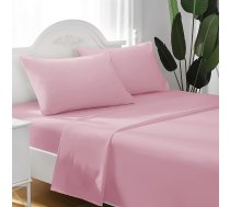 FARFALLAROSSA 100% kokvilnas vienvietīgas gultas pārklājs, 90 x 200 cm, augšējais pārklājs 160 x 280 cm, 1 spilvendrāna 50 x 80 cm, rozā krāsā