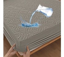 ‎Sufdari Ūdensnecaurlaidīgs matrača aizsargs 180 x 200 cm, matrača pārvalks 180 x 200 cm, 3D raksts, īpaši labi uzsūcošs, elpojošs matrača pārvalks, ūdensnecaurlaidīga matrača aizsardzība, aizsardzība pret mitrumu, matrača pārvalks -