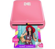 KODAK Step Instant Photo printeris ar Bluetooth/NFC, ZINK tehnoloģiju un Kodak lietotni iOS un Android (rozā krāsā) drukā 2 x 3 collu pašlīmējošās fotogrāfijas