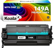 Koala (ar CHIP 149A W1490A saderīga tonera kasetne, kas paredzēta HP 149A melnā W1490A tonera nomaiņai Laserjet Pro 4002 4002dn 4002dw 4002n MFP 4102 4102 4102fdn 4102fdw printeriem (melna, 1 komplekts)