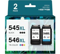 MeetRGB Rezerves kopijas priekš Canon printeru kasetnes 545 546 XL PG 545 CLI 546 Multipack priekš Pixma TS3150 TR4550 MX495 MG2550S MG2450 MG2550 MG2950 MG2550 TS3151 MX490 MG2550 0000 00555s melnā krāsā