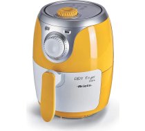 Ariete 4615 Airy Fryer Mini, Heißluftfritteusen, 2L Fassungsvermögen, 1000W, maksimale Temperatur 200°, Antihaftbeschichtung, herausnehmbarer Frittierbehälter, Rezeptbuch auf Deutsch, Gelb