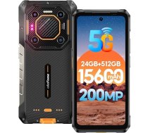 Ulefone Armor 26 Ultra 5G āra mobilais tālrunis, 512GB + 24GB 15600mAh/120W Dimensity 8020 200MP + 50MP kamera 6,78 collu 120Hz 121dB IP68 izturīgs viedtālrunis Android 13 Dual SIM Fingerprint ID/NFC 2 gadi