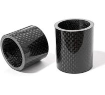 Farbetter 2 gabalu velosipēda oglekļa šķiedras austiņu starplikas kāta starplikas 1-1/8 collas 30 mm / 40 mm, 2 izmēri kalnu velosipēdam, šosejas velosipēdam, 28,6 mm priekšējās dakšas velosipēdiem.