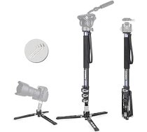 Oglekļa šķiedras video monopoda komplekts INNOREL VM70CK Profesionāls monopods, noņemams daudzfunkcionāls ceļojumu statīvs Gopro DSLR kamerām Teleskopiskā videokamera Maksimālā slodze 10 kg