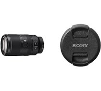 Sony E 70-350mm f/4.5-6.3G OSS | APS-C, īpaši telefoto tālummaiņas objektīvs (SEL70350G) un ALC-F 62 S aizsargvāciņš, 35038372, melns, 62 mm