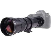 Fotga 420-800 mm f/8.3-16 Super Tele tālummaiņas objektīvs Telefoto objektīvs Tālummaiņas objektīvs Vario objektīvs ar 2X telekonvertoru + T-EOS T2 T veida stiprinājuma adapteris Canon EOS 5D Mark IV III II 90D 80D 70D 77D 850D