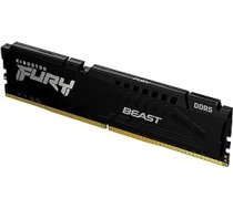 Kingston Fury Beast DDR5 8GB 4800MT/s DDR5 CL38 DIMM galddatoru spēļu atmiņa, viens modulis KF548C38BB-8 ANEB09T8ZMKHGT