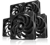 EZDIY-FAB Cube Fan Pro 120 mm datora korpusa ventilators, augstas veiktspējas ventilators, ļoti kluss motors, datora dzesēšanas ventilators, 1200 apgr./min., 3 kontaktu savienojums, 5 pack, melns