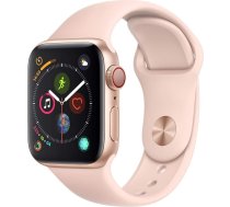 Apple Watch Series 4 (GPS + Cellular, 40 mm) Alumīnija vāciņš, zelta krāsā, ar sporta jostu, smilškrāsains (Bendra)