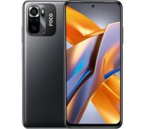 Xiaomi Poco M5s 4G LTE GSM (128GB+4GB) 64MP Quad Camera 6.4" Octa Core (Tmobile Mint Tello Global) Globālā atbloķēšana + (ar 51W Auto lādētāju) (pelēka globālā versija)