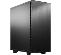 Fractal Design Define 7 Compact Black, kompakts ATX tipa datorkorpuss, izgatavots no alumīnija/tērauda, izolēts klusai datora darbībai - melns