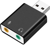 USB ārējā skaņas karte datoram, piezīmjdatoram, planšetdatoram-PC, MacBook, PS4, Xbox One, pieslēdz un atskaņo