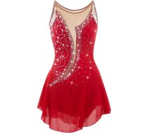 PONNYC Daiļslidošanas kostīmi Slidošanas svārki bērniem un pieaugušajiem Gymnastics Leotard Activewear Shiny Crystal Team Sports Performance Apģērbs