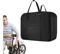 Pzuryhg Velosipēdu somas, velosipēdu somas, velosipēdu somas, 20 collu velosipēdu glabāšanas organizators, salokāms velosipēdu konteiners, velosipēdu transportēšanas somas, velosipēdu aksesuāri, melns, Unisex