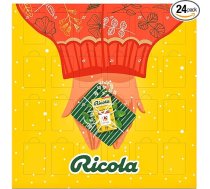 Ricola Adventes kalendārs 2024, 24 durvis ar dažādu Šveices garšaugu saldumu šķirņu maisījumu, ar un bez saldinātājiem, 1 x 360 g
